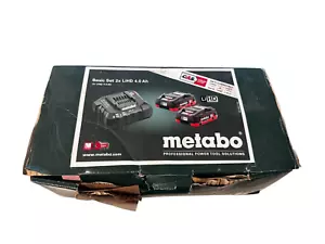 Akku-Set Metabo 18V LiHD 2x4,0 Ah Akkus + Ladegerät NEU -Verp. Leicht Beschädigt - Bild 1 von 2