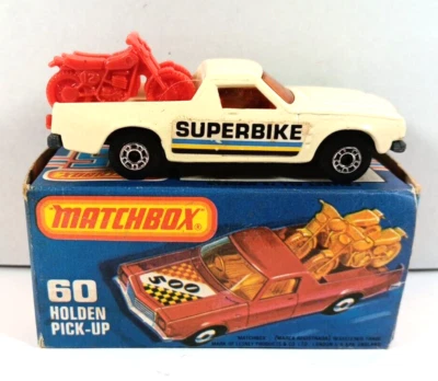 VINTAGE MATCHBOX SUPERFAST No.60d HOLDEN PICK UP IN ORIGINAL BOX 1976 - Image 1 of 4