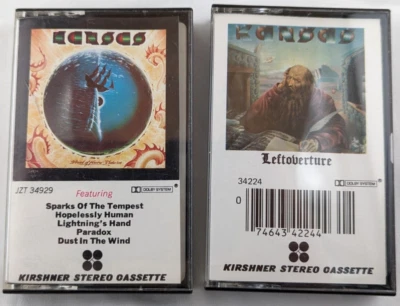 2 Cassette Tapes Kansas - Leftoverture 1976 and Point of Know Return 1977 - Image 1 of 4
