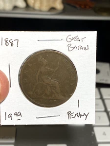1887 Great Britain 1 Penny - Picture 1 of 2
