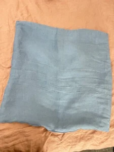 100% Linen Cushion Cover – Blue, 60x60cm, Modern Minimalist, Made in Italy - Picture 1 of 10
