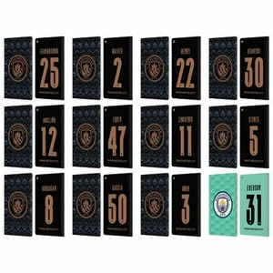 MAN CITY FC 2020/21 PLAYERS AWAY KIT GROUP 2 LEATHER BOOK CASE FOR AMAZON FIRE - Picture 1 of 18