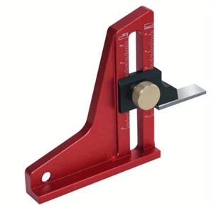Holzbearbeitung Höhenmessgerät - Präzisions CNC-gefrästes Tiefenmesswerkzeug 0-50 mm - Bild 1 von 7