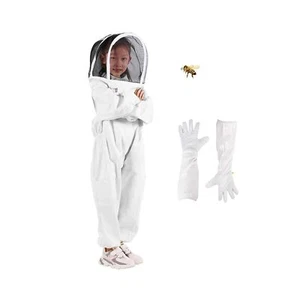 Kids Bee Suit and Gloves, Kids Breathable Beekeeper Outfit Beekeeping Suits f... - Picture 1 of 7