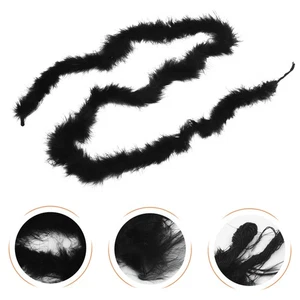 2 Pcs Decorative Materials Cosplay Plumes Boa Dress up Ornament Party - Picture 1 of 12