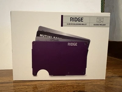 Ridge Wallet Slim RFID Blocking Alaska Twilight,  New - Image 1 of 4