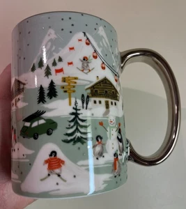 Rifle Paper Co. Penguin Christmas Village Winter Holiday Decor Coffee Mug - Picture 1 of 6