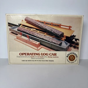 Bachmann HO Scale Operating Log Car Load& Reload Dump Station #1427 w/ Box - Picture 1 of 17
