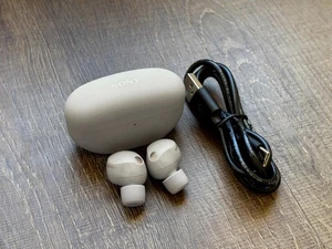 Auriculares inalámbricos Bluetooth con cancelación de ruido Sony WF-1000XM5/S - plateados #en muy buen estado - Imagen 1 de 9