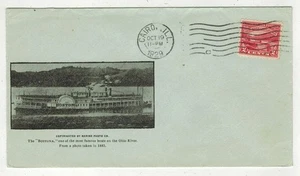 1929 OLD FDC OHIO RIVER CANAL 681-28A STOUTZ. BLUE ENVELOPE CAIRO ILLINOIS - Picture 1 of 1