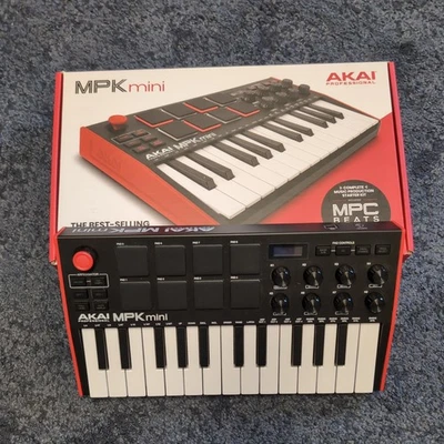 Controlador Mini Teclado Akai MPK Mini MK3 25 Teclas USB MIDI EN CAJA Buen Estado - Imagen 1 de 4