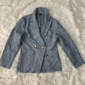 bonita chaqueta blazer azul claro talla 12 - Imagen 1 de 4