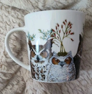 Vicki Sawyer EULE Becher PPD Holiday Hoot Porzellan Bone China Eulen wunderschön! - Bild 1 von 6