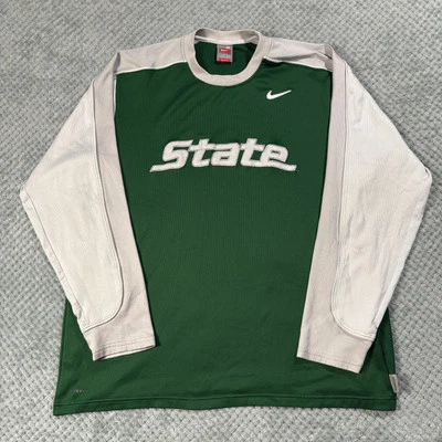 Camiseta de baloncesto Nike Michigan State Spartans Team manga larga talla XL Foto 1 de 4