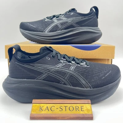 Scarpe da corsa ASICS GEL-NIMBUS 27 1011B958 001 nero grigio grafite oki - Immagine 1 di 4