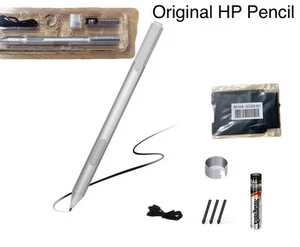 HP Active Pen G2 Silber mit Ersatzspitzen T4Z24AA 839082-003 846410-001 NEU - Bild 1 von 10