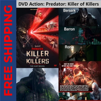 New 2025 DVD Action Sci-Fi: Predator: Killer of Killers | High Quality Audio - Image 1 of 4