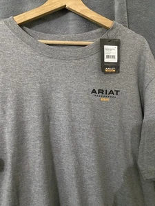 Ariat Rebar Tshirt grau Gr. Large Kurzarm - Bild 1 von 7