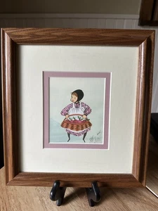 P. Buckley Moss Litho Kunstdruck Barbara signiert nummeriert 191/1000 gerahmt mattiert - Bild 1 von 4