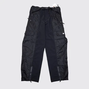 Girbaud 90s Parachute Cargo Pant W36 Black Techwear Military Hardware - Picture 1 of 7