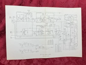 TEAC A-2340 Schaltplan Verstärker Abschnitt 17" x 11" Vintage Elektronik EN - Bild 1 von 6