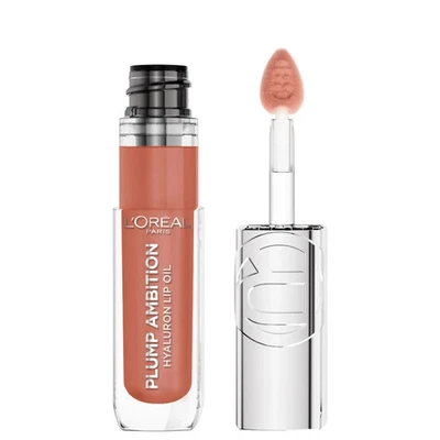 Aceite labial L'Oréal Plump Ambition Hyaluron - 641Latte Glacé, hidratación 24 horas Foto 1 de 2