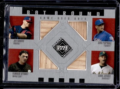 UD Diamond Connection Thome A-Rod Ordóñez Justice 2002 juego murciélagos usados #BA-TROJ Foto 1 de 2