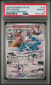 PSA 10 Pokemon Metagross 178/162 SV05: Temporal Forces Illustration Rare Holo - Picture 1 of 2