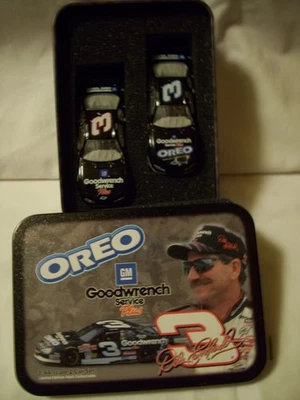 2 CAR SET IN TIN 2001 DALE EARNHARDT 1/64 OREO GMGW ACTION - Image 1 of 2