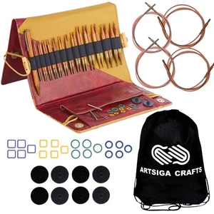 Ginger Grande Set 4 inch Circular Knitting Needles Size 3, 4, 5, 6, 7, 8, 9, ... - Picture 1 of 9