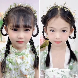 Pearl Garland Headdress Forest Style Princess Headband Head Hoop Children - Picture 1 of 10