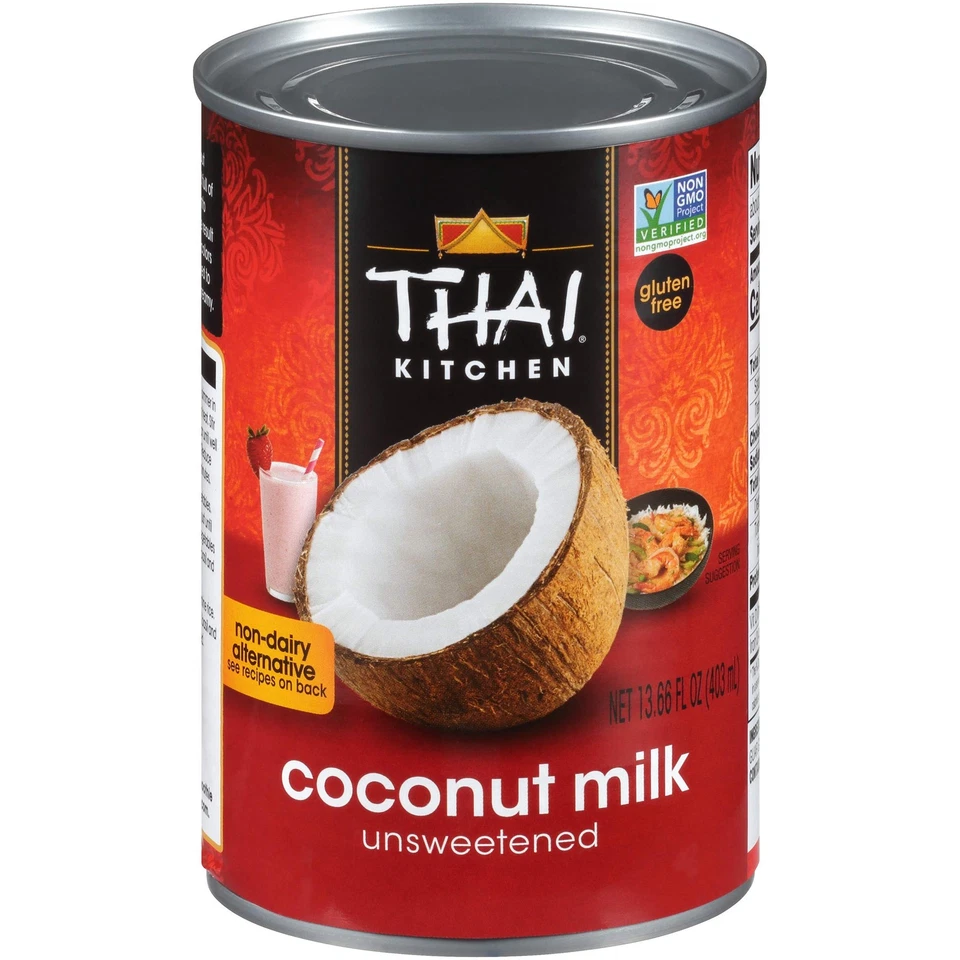 Leche de coco de cocina tailandesa sin gluten no láctea 13,66 OZ paquete de 12 Foto 1 de 4