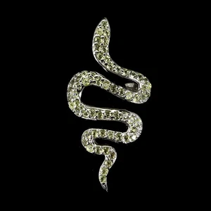 925 Sterling Silver Ring Natrual Round Peridot Natural Gemstone Jewelry Size 7 - Picture 1 of 13