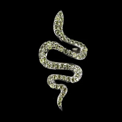 925 Sterling Silver Ring Natrual Round Peridot Natural Gemstone Jewelry Size 7 - Image 1 of 4