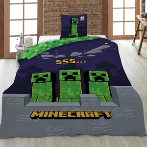 Set Di Biancheria Da Letto Minecraft 2 Pezzi 135 X 200 Cm 80 X 80 Cm - Foto 1 di 7