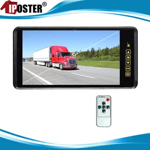 9" TFT LCD Rear View Mirror Monitor for Caravan RVs Reversing 4pin Backup Camera - Picture 1 of 9