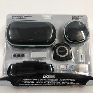 NEUF pochette pack PSP FAT série 1000 playstation écran coque face cover noir - Picture 1 of 2