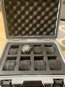 INVICTA HARD CASE STORAGE 8 WATCH CHORNOGRAPG 0477 Watch BATTERIES NEEDED Rare - Picture 1 of 12