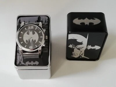 Batman Arkham City Edición Plata Banda Acero Certificado DC y Warner Bros Nuevo. Foto 1 de 4