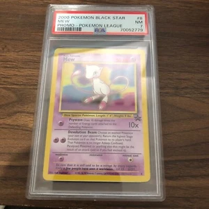 2000 Pokemon Black Star #8 Mew Promo - Pokemon League PSA 7 Near Mint (NM) - Picture 1 of 2