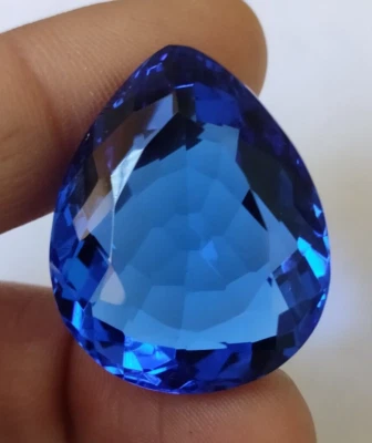 AAA+ 69.00 Ct. Blue Tanzanite Pear Cut Faceted Loose Gemstone Gift for Women - Image 1 of 4