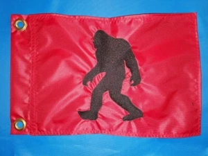10"x15 Bigfoot Red safety flag with 2 brass grommets - Picture 1 of 2