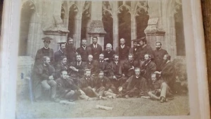 1860'S LARGE ANTIQUE ALBUMEN PHOTOGRAPH - WINCHESTER COLLEGE MASTERS (II) - Picture 1 of 5