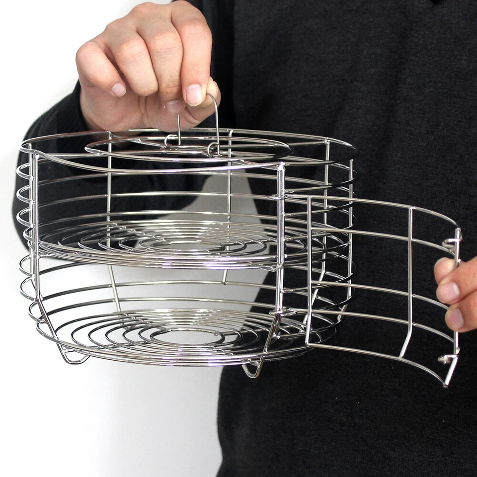 Universal Garlic Cage Metal Wire Storage Basket with Handle and Door Buckle - Image 1 of 4