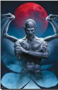 .Tom Wood Luna de Sangre Ala Demonio Malvada Arte de Fantasía - Póster 24x36 pulgadas - Imagen 1 de 1