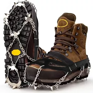 Botas de Montaña Premium Crampons con 19 Picos de Acero Inoxidable Profesionales M - Imagen 1 de 7