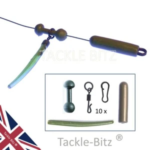 Carp Fishing Tackle 10 x Helicopter Rig Components GN Chod beads swivels Sleeves - Picture 1 of 7