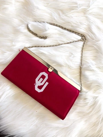University of Oklahoma Sooners Womens Tailgate Clutch Wallet Crossbody Red Cover
