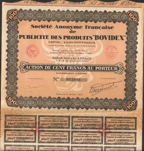 Publicité des Produits "BOVIDEX" (O) - Foto 1 di 1