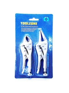 Toolzone 2 piece Mini Locking Pliers for Intricate and Tight Access Work WR129 - Picture 1 of 1